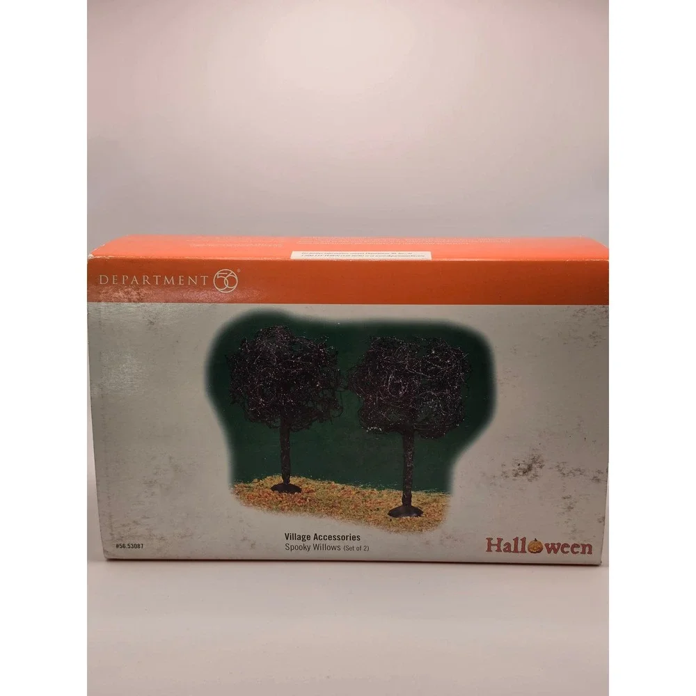Department‎ 56 Halloween Village Spooky Willows Set of 2 Black Purple 56.53087